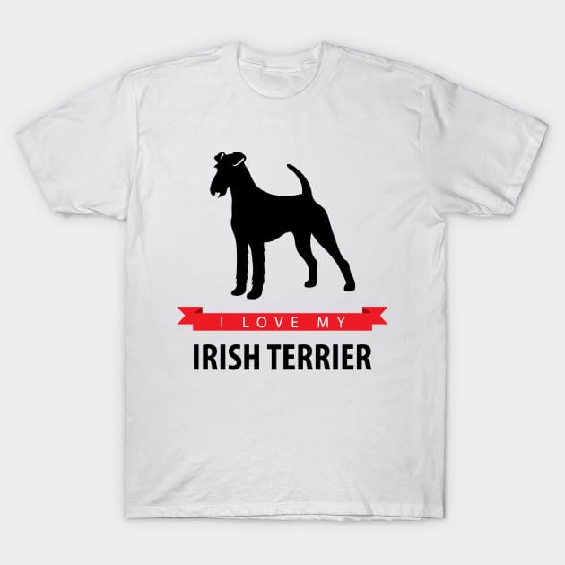 I Love My Irish Terrier T-Shirt by millersye